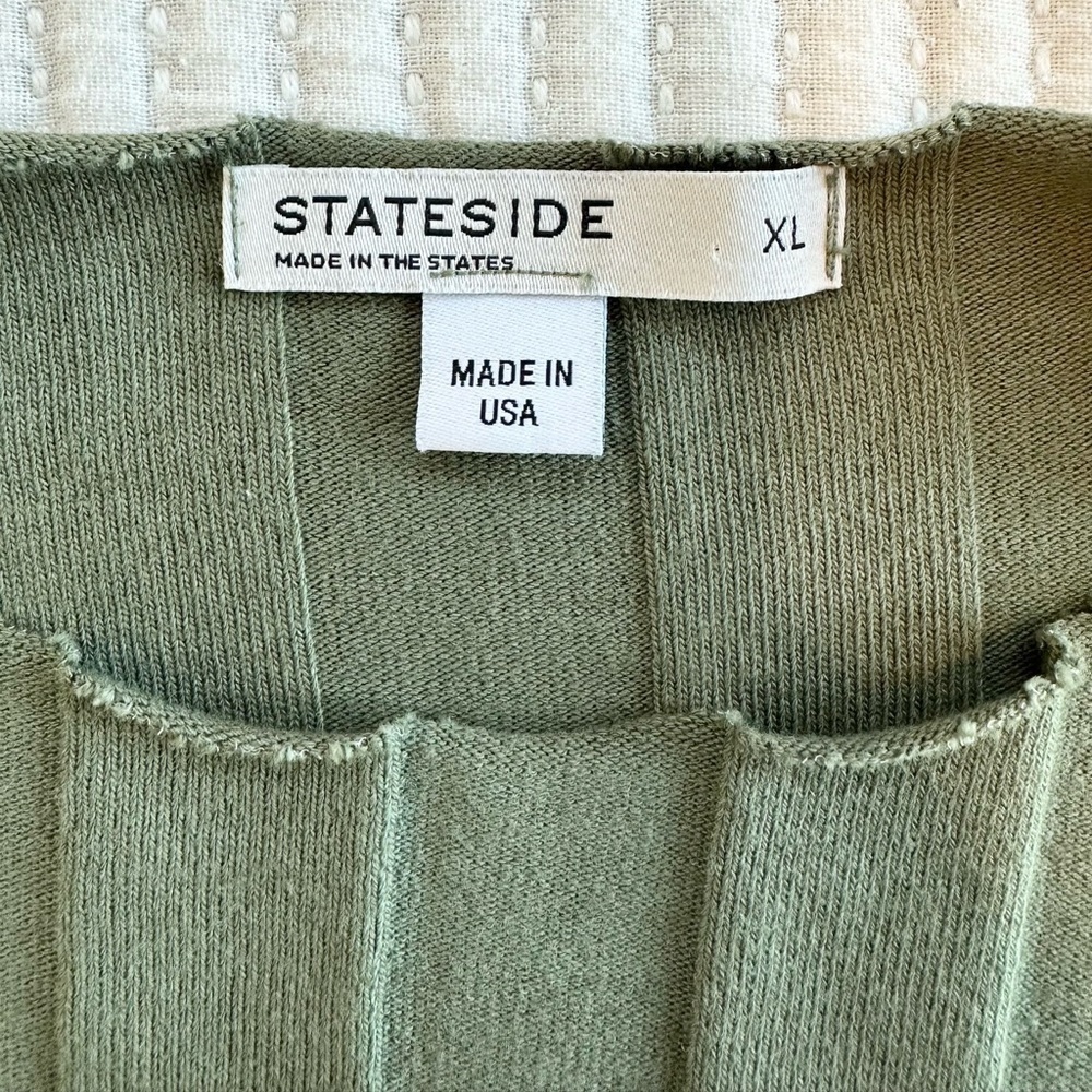 Stateside Olive Ribbed Midi Bodycon Dress - Picture 7 of 9